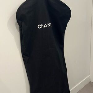 Authentic Chanel Black Garment Bag with Hanger New